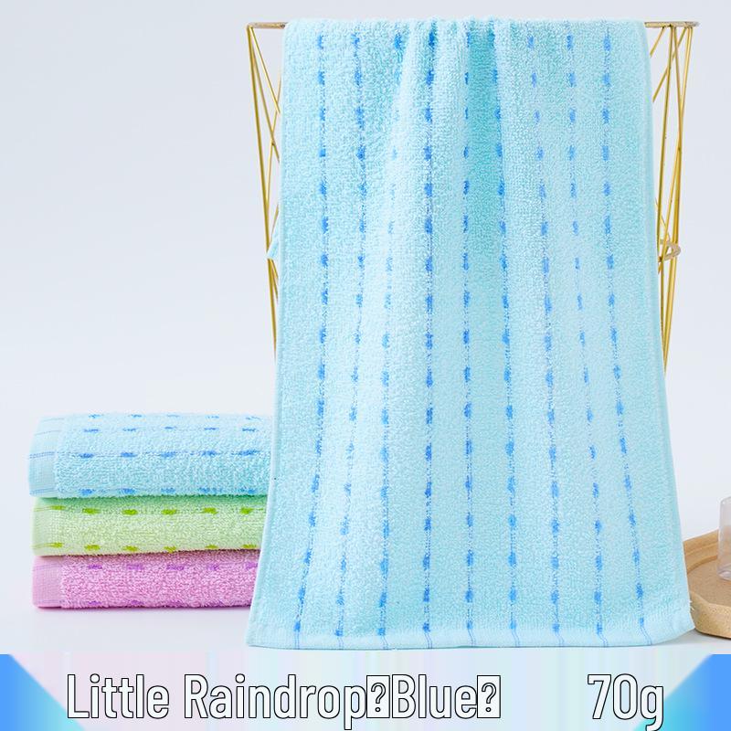 Thick Absorbent Pure Cotton Face Towel with Embroidered Logo for Adults