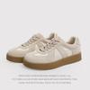 Retro Casual Moral Training Shoes Women'S Spring And Summer New Round Head Color Matching Sports Little White Shoes Board Shoes
