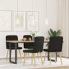 VidaXL Dining Chairs Set of 4 Black Fabric 3315193