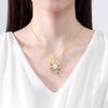 Fashion Creative Colorful Bouquet Zircon Necklace For Women, Light Luxury Elegant Clavicle Chain, Sweet Choker Necklace Party Je
