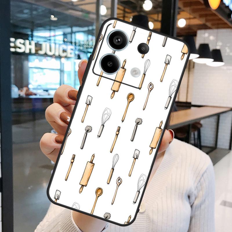 Baking Cook Chef Case For Xiaomi Redmi Note 15 Pro Plus 10 11 12 13 14 Pro Redmi 15 15C 10C 12C 13C 14C Cover