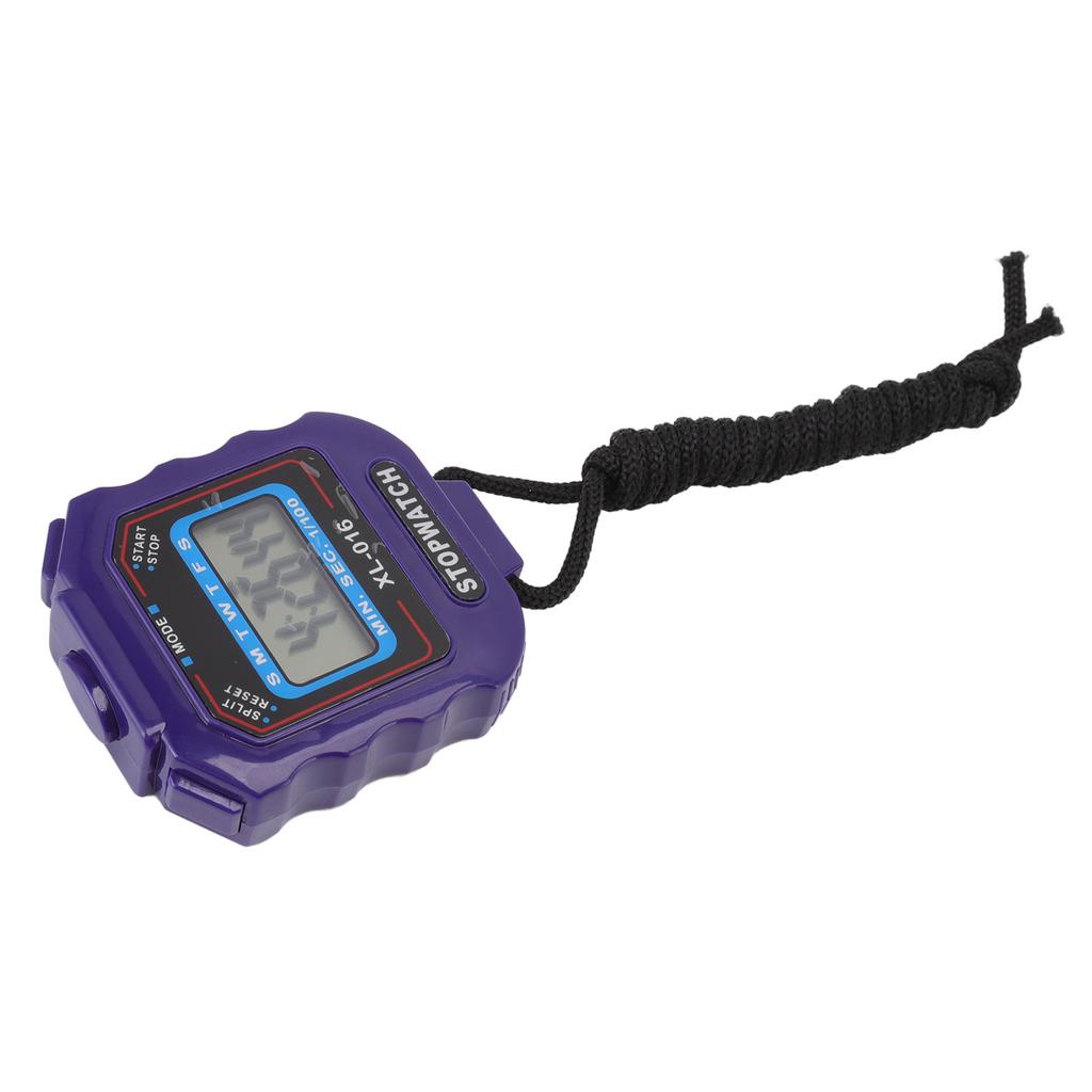 Electronic Stopwatch Single Row 2 Display Sports Stopwatch Timer Athletic Contest Clock Stopwatch with  13 Button Battery XL 016