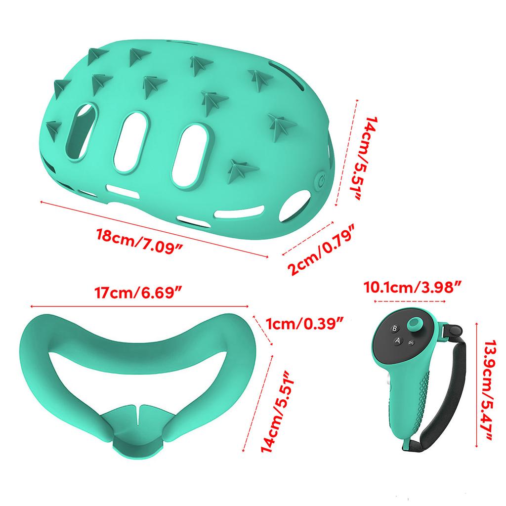 Sweat-Proof Controller Silicone Grip for VR Headset Controller Protector Multi-Colors Controller Grips Accessories