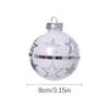 Christmas Balls Decoration 9 Pieces Ball Decorations 3.2 Inches Shatterproof Ornaments For Home Winter Party Outdoor Holiday