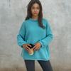Women's Plus Size Chunky Knit Roll Neck Sweater - Solid Color Loose Pullover for Autumn/Winter