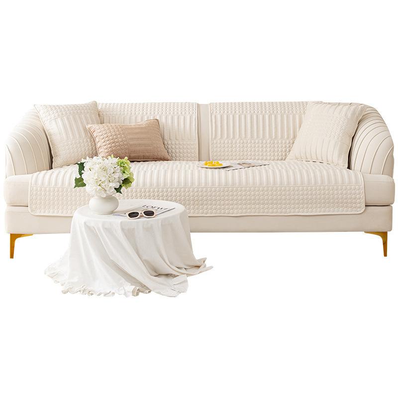 Plush Winter Minimalist High-end Anti Slip Thickened Sofa Cover