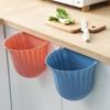 Anti-fall Kitchen Hanging Trash Can Plastic Clutter Storage Bucket Rubbish Container  Bathroom