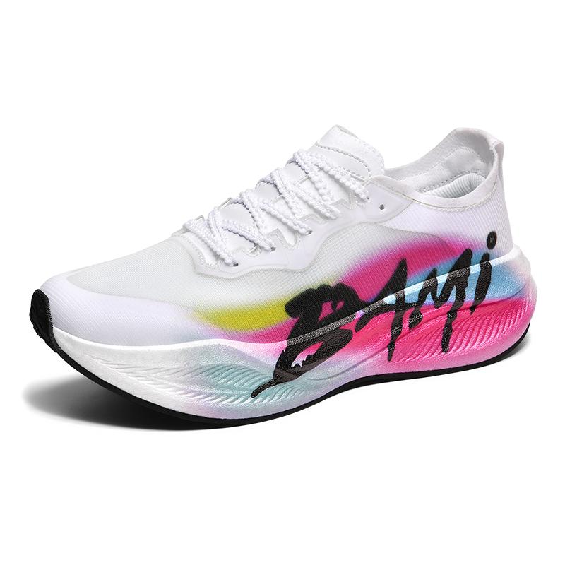 

Мужские кроссовки для марафона с амортизацией, мужские дышащие, роскошные дизайнерские, высококачественные, с карбоновой пластиной, взрывная обувь для бега 45