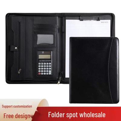 Customizable A4 Zipper Ring Binder Folder for Business and Office Use
