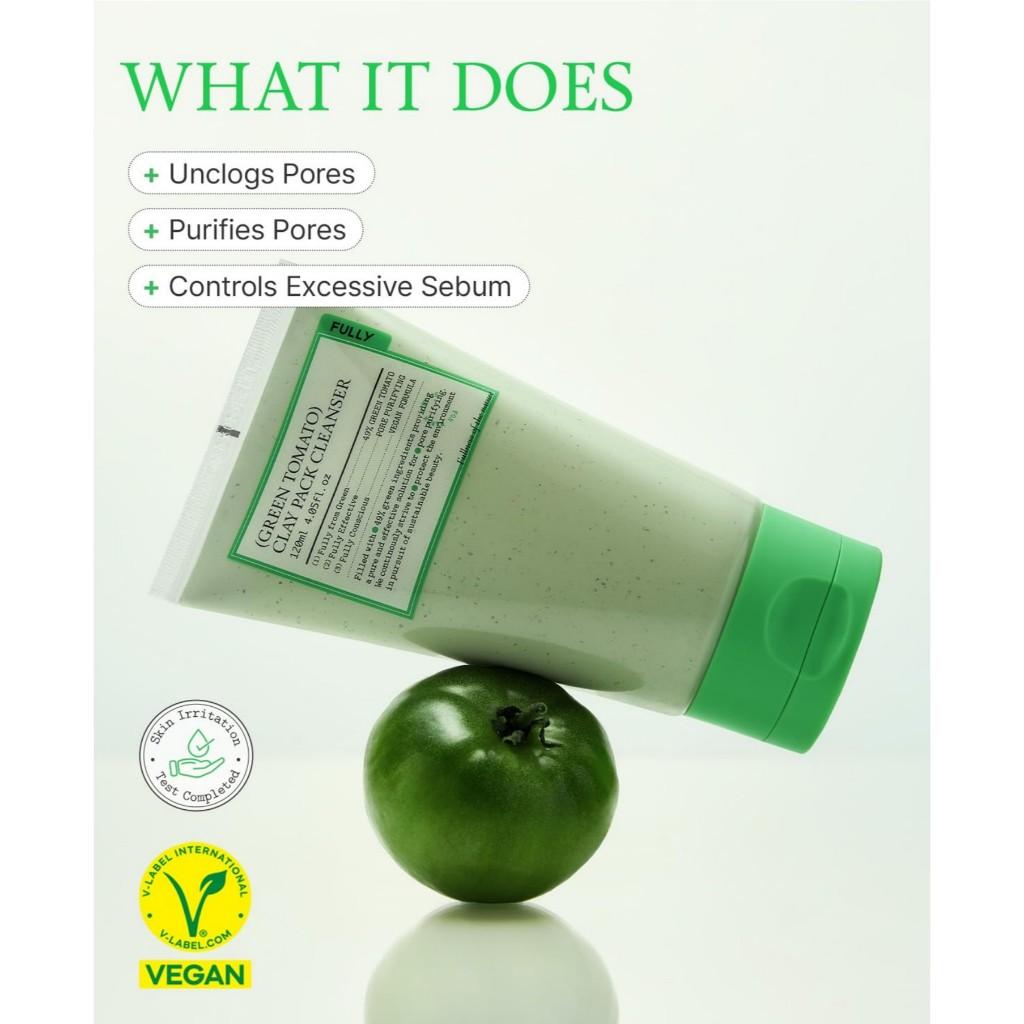 Fully Green Tomato Clay Mask Cleanser 30ml, 120ml