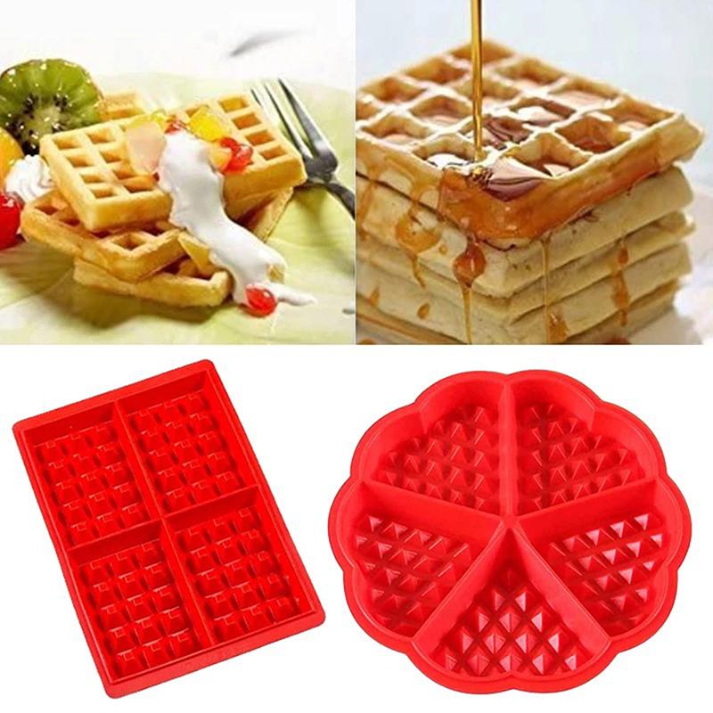 Waffle Mold Silicone Cake Mould Kitchen Baking Molds Chocolate Bread Mold Non-Stick Muffin Mould Cookie Cooking Tool Bakeware