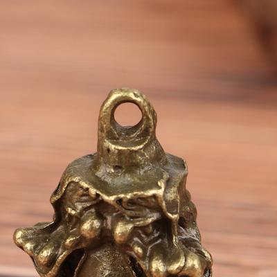 Legering Retro Tre Løver Klokke Vindklokke Bil Vedhæng Antik Klokke Mini Skulptur Bed Guanyin Klokke Shui Feng Klokke