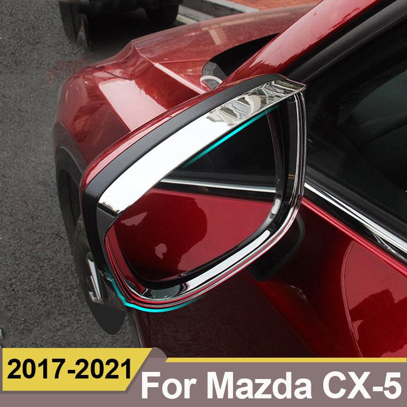 Oglindă retrovizoare ABS pentru mașină, rezistentă la ploaie, pentru sprâncene, pentru protecția împotriva ploaiei pentru Mazda CX-5 CX5 CX 5 2017 2018 Accesorii