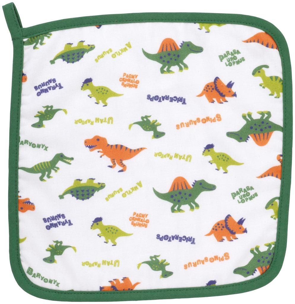 Skater Baby Meal Set with Mascot, Hand Towel, Baby Apron, Spoon, Fork, Lunch Plate, Antibacterial, Microwave and Dishwasher Safe, Dinosaur Picture Boo