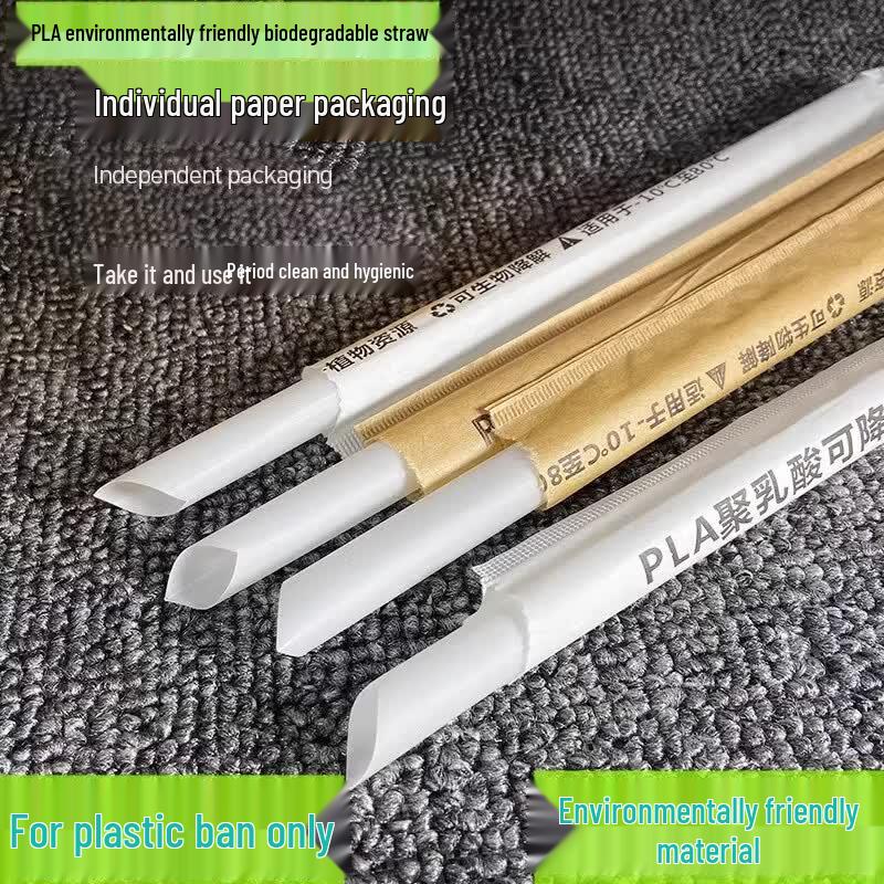 Eco-Friendly Individually Wrapped Degradable Straws