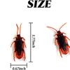 Zestaw fałszywych karaluchów, realistyczne fałszywe karaluchy świetny sposób na zrobienie dowcipu, sztuczne karaluchy na Halloween zabawka do żartów, zabawki do sztuczek dla dzieci dorosłych