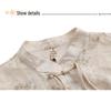 Mom's 2026 Summer Cotton-Linen Short Sleeve Two-Piece Set for Women: Stylish, New Chinese Style, Perfect for Middle-Aged and Elderly.