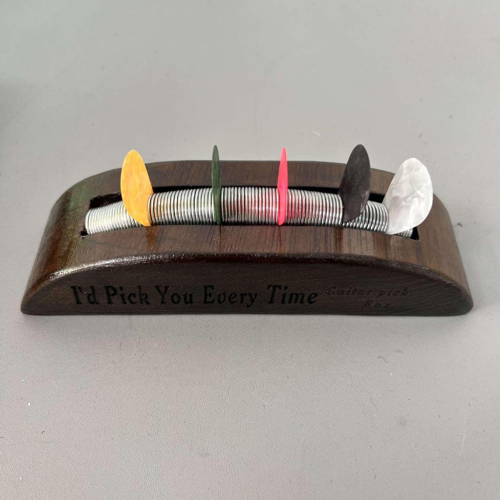 Japanese Solid Wood Guitar Pick Holder Rack