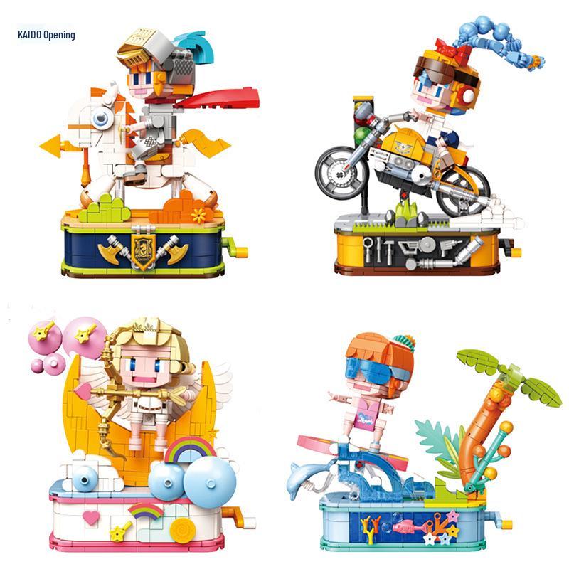 

99017-20 Youth Party Series: Knight Motorcycle Girl Building Block Toy Model 99017