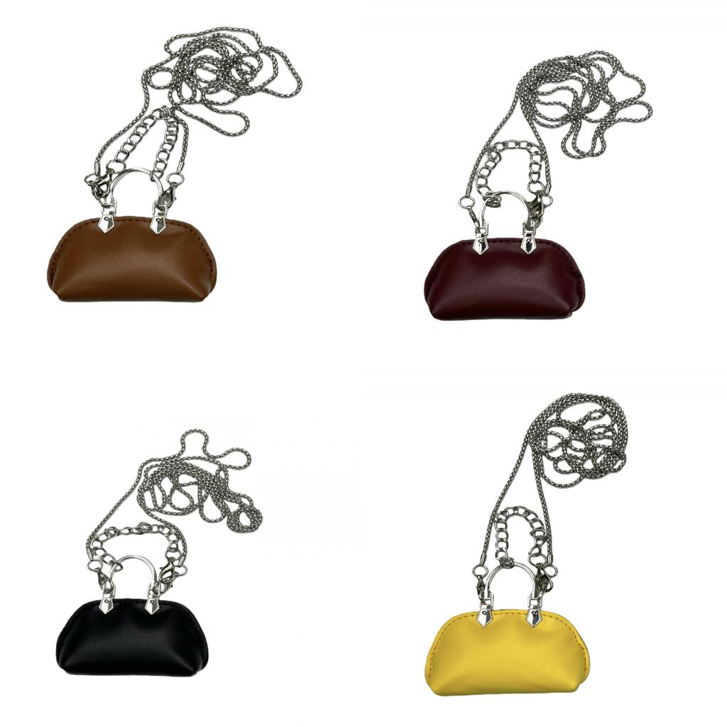 Pu Mini Shell Crossbody Bag With Chain For Daily Use Women