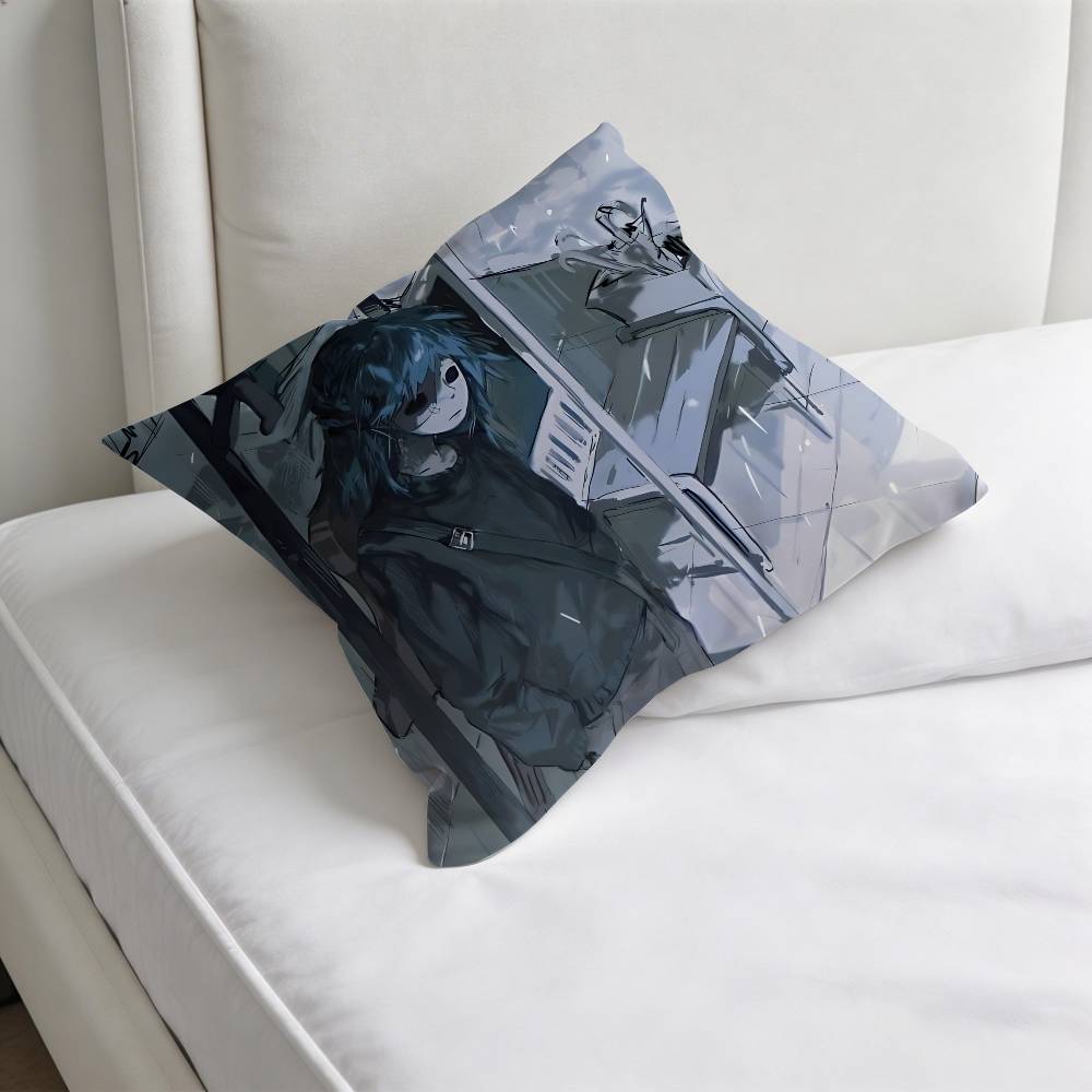 Game Sally Face Square Pillow Cover Decorative Throw Pillow Case for Sofa Couch Bed Home Car Living Room Decoration
