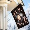 2D Flat - 2D Flat - 1pc 2D Flat, Decorative Flag, Japanese Samurai Cherry Blossom Pattern Flag, Cute General Armor Petal Illustration Wall Hanging Fla