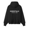 Men's Hoodie Fear of God Essentials Classic Zip-Up Hoodie 'Vintage Black/White'