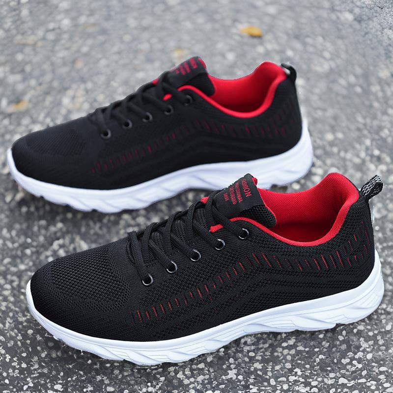 Spring and summer men's shoes large size-size mesh fly-woven casual sports shoes outdoor couple shoes