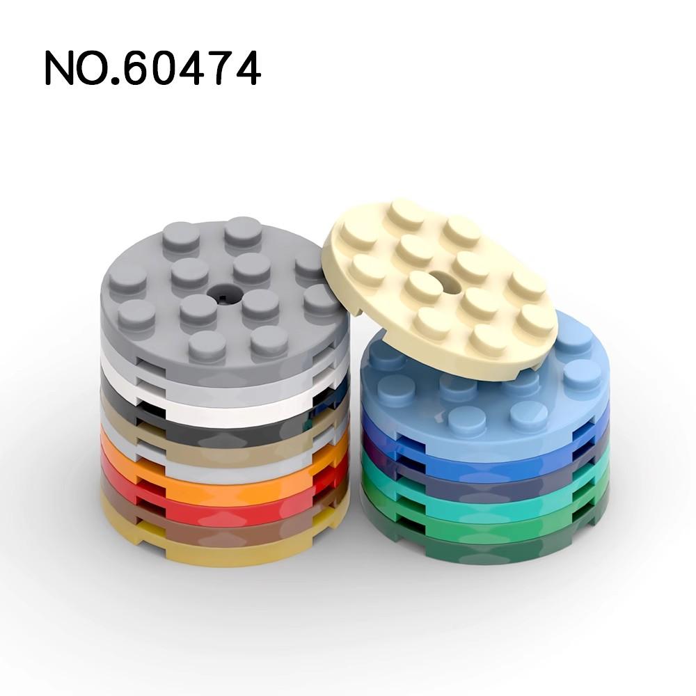 High-Standard-Quality 100Pcs High-Quality 60474 High-Quality 4X4 High-Quality Round High-Quality Plate High-Quality Building High-Quality Blocks