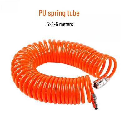 Deqier Telescopic PU Air Compressor Hose CN Plug (adapter Included)