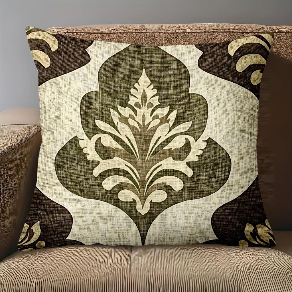 1 Pieces Vintage Damask Pattern Throw Pillow Covers Pattern Cushion Cover Suitable For Sofa Bedroom Car Pillow Cover