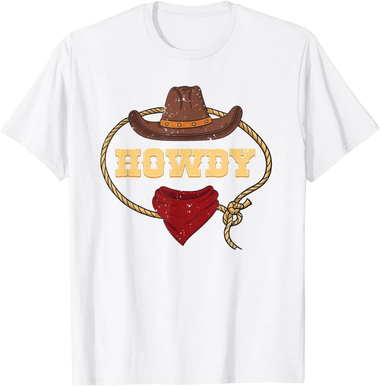 Howdy Shirt Western Rodeo Country Cowboy Texan TShirtAnime Graphic Tshirts for Unisex Clothing Women Tees High Quality S