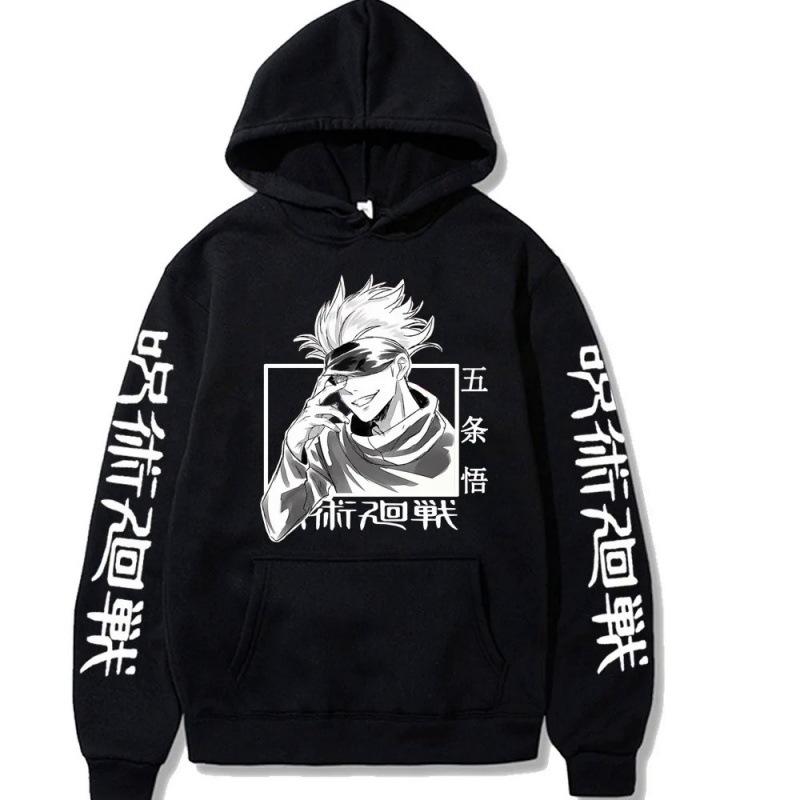 Jiu-jitsu Kaisen com capuz estampado animeHoodie