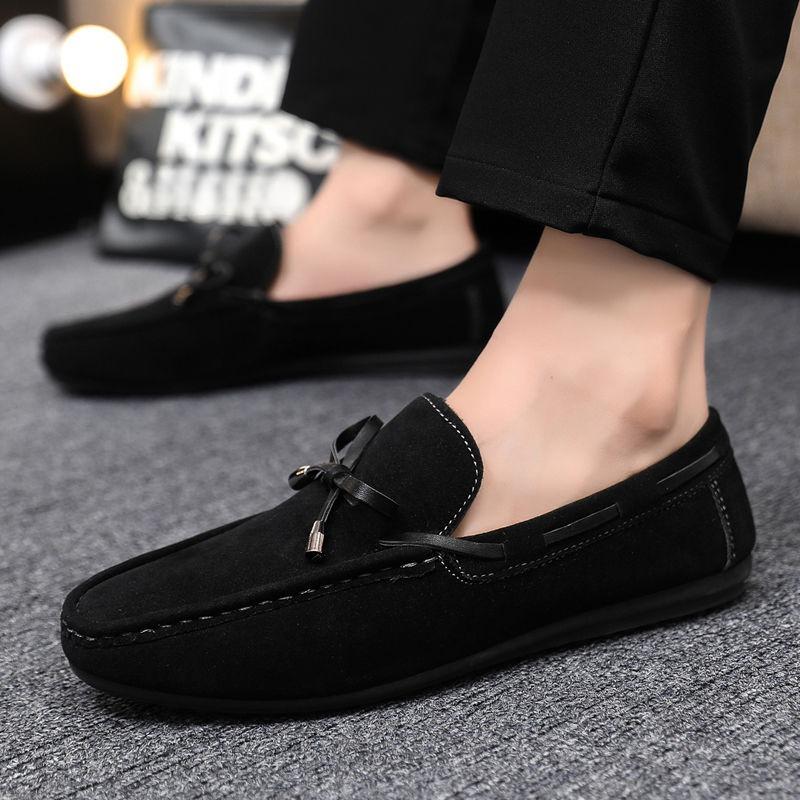 

Модная мужская кожаная обувь на низком ходу в британском стиле, нескользящая, на распродаже, мода 2025, взрослая, удобная, летняя, роскошная, обычная мужская повседневная обувь 39