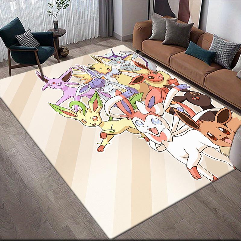 

Pokémon Combo Anti-Slip Floor Mat, Rectangular Carpet for Game Room, Bedroom & Living Zone, Home Decor 60x90cm
