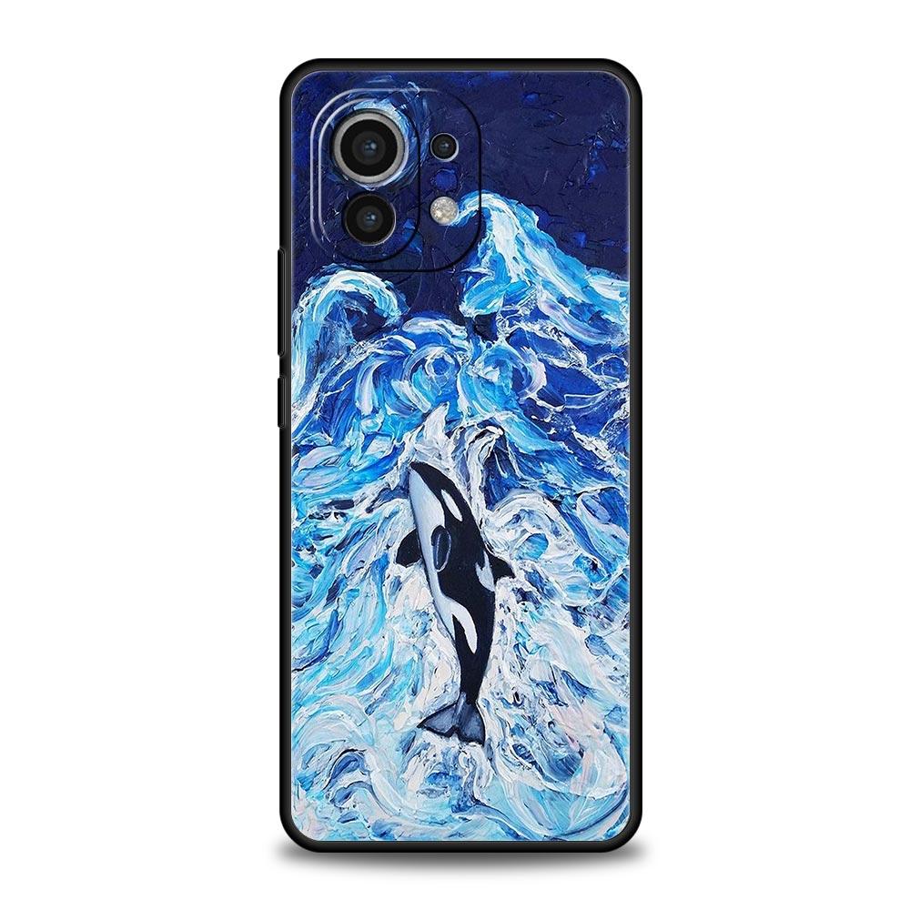 Orca ocean lovely killer whale Phone Case For Xiaomi 14 13T 12T Pro 12 13 11 Ultra Mi Note 10 Lite 10T 5G 11X Pro 11i 9T Cover