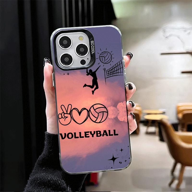Volleyball Sport Soft Phone Case for iPhone 15 16 17 Pro Max 17Air 16E 14 Plus 13 12 Mini Shockproof Cover Back Shell