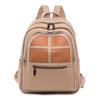 Women's Color Contrast Backpack Large Capacity Student Schoolbag Outdoor Backpack
