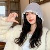 Wool Lace Knitted Hat Autumn and Winter Korean Style In Lazy Style Versatile Fisherman Hat Fashionable Face Small Warm Basin Hat