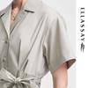 ELLASSAY Women's Anti-Wrinkle Tie-Waist Shirt