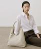 Phoenix Origin Suede Weaving Hobo Bag - Beige
