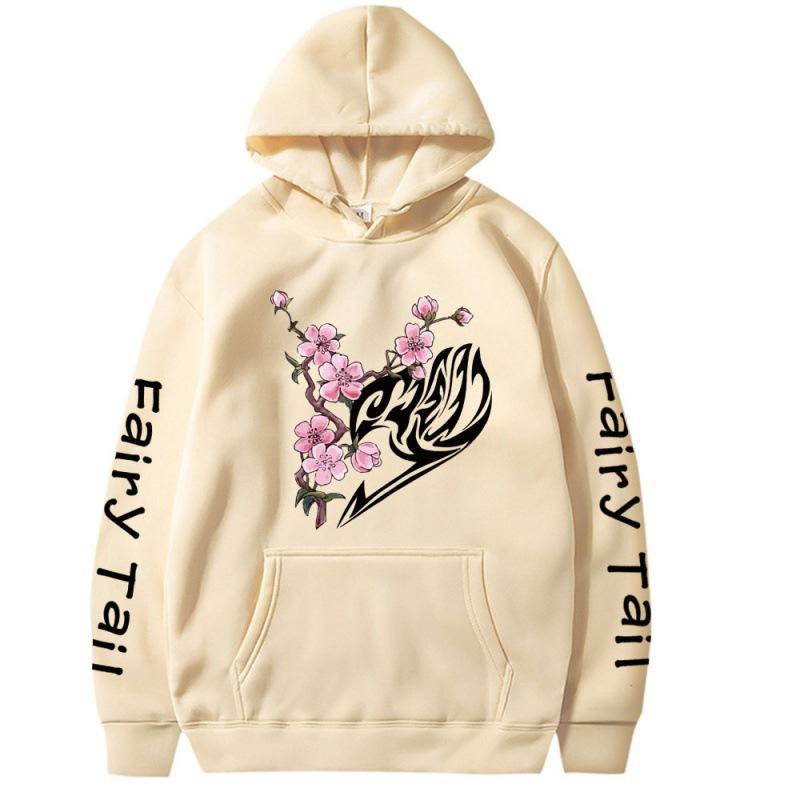 Japanese Anime FairyTail Men's Hoodie Vintage Unisex Pullover Men Vintage Graphic Hoody Tops Oversize Clothing