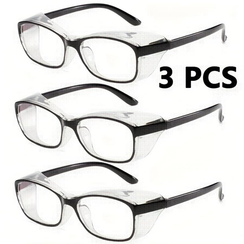 3 Pairs of Oval Shaped Small Frame Glasses Unisex Fashionable Glasses Casual Accessories Durable Glasses Minimalist Style