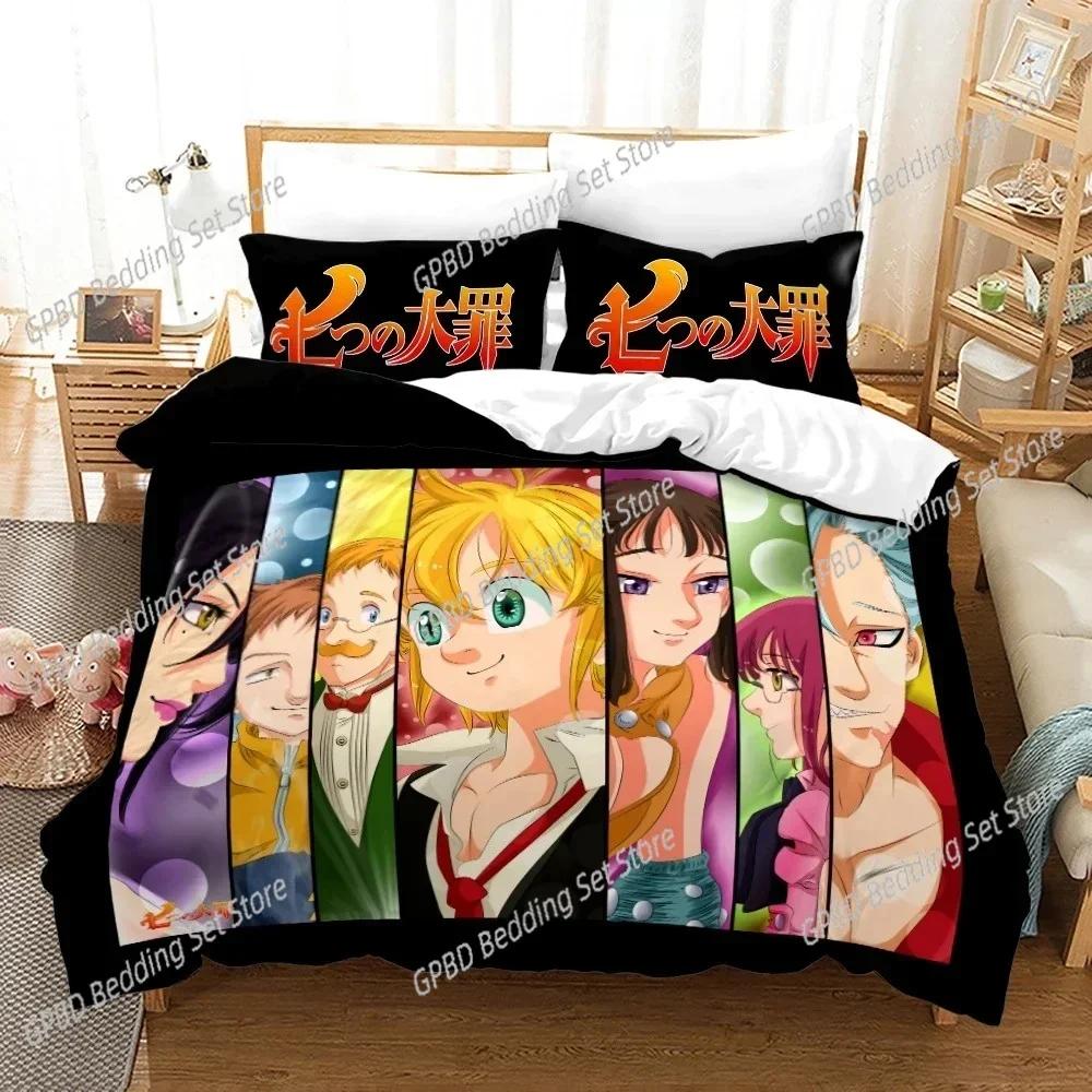 The Seven Deadly Sins 3D NEW Duvet Cover Pillowcase Bedding Set Adult Boy Girl Bedroom Decoration Children Single Double Large