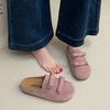Baotou Half Slippers Women's Summer Wear 2025 New Bow One Pedal Muller Casual Flat-bottomed Cool Slippers Women