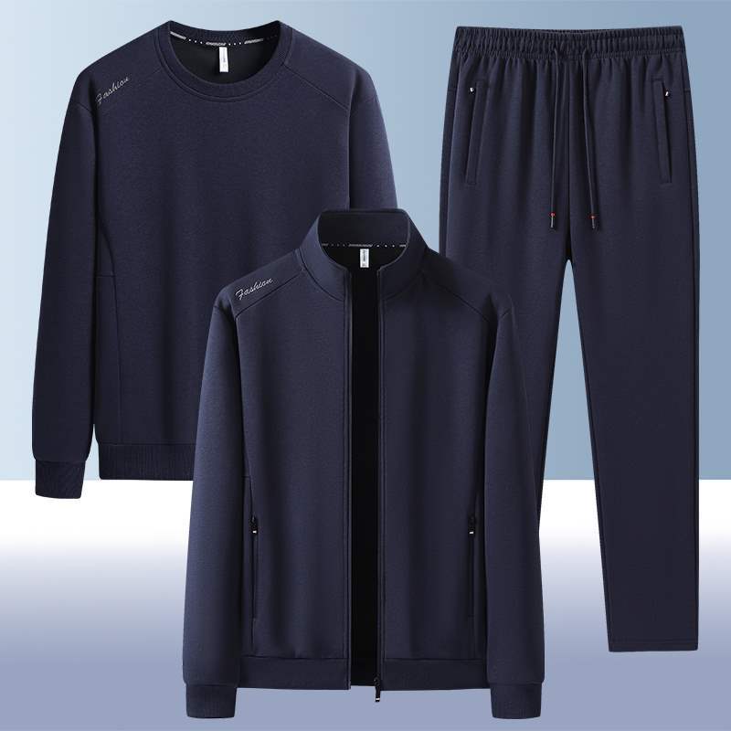 Men Tracksuits Hoodies and Sweatpants 3 Pieces Set Spring and Autumn Sportwear Unisex Jogging Suit