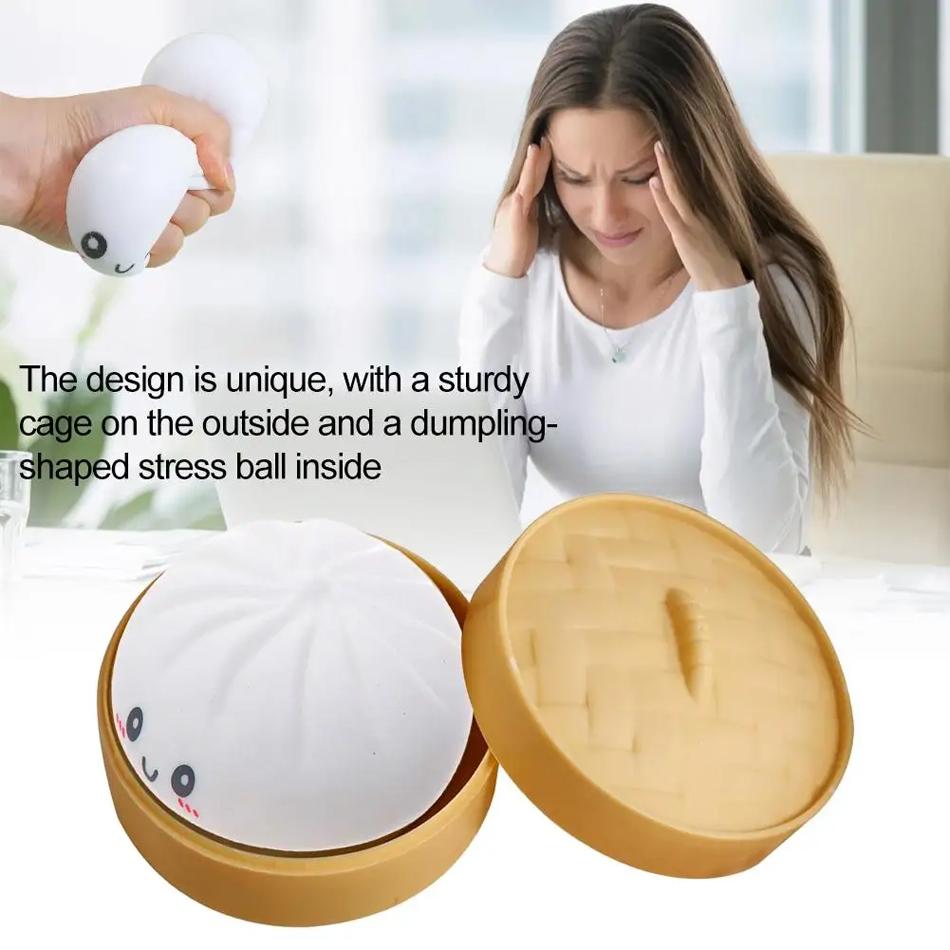 Colorful Dumpling Squishes Stress Balls Reusable Low Rebound Decompression Toys Home Decoration Friend Unique Birthday Gift
