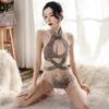 Sex Underwear Cross-exposed Classical Cheongsam Seduction Mesh Perspective Embroidery Sexy Nightdress Pure Desire Sex Uniform