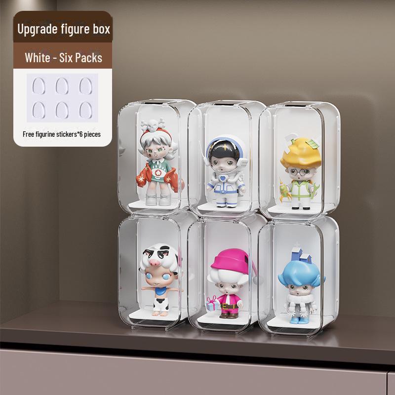 Transparent Acrylic Dustproof Display Stand for Blind Box Dolls