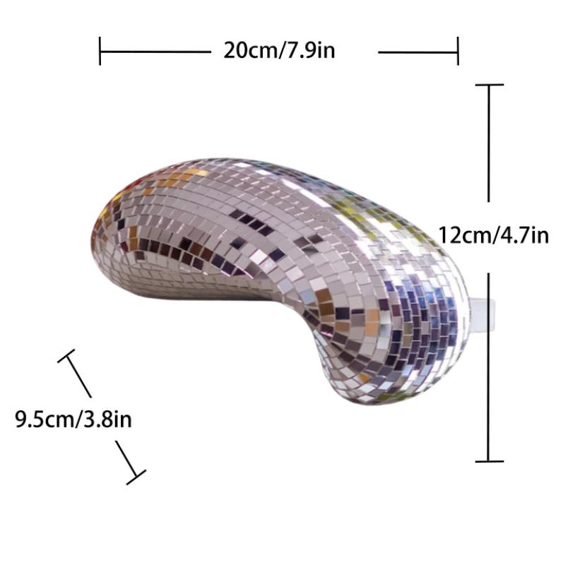 Moderne Deko im Stil einer geschmolzenen Discokugel – Handgefertigte Spiegelkugel für ästhetische Raumgestaltung – Glitzernde Discokugel für einen funky Raum